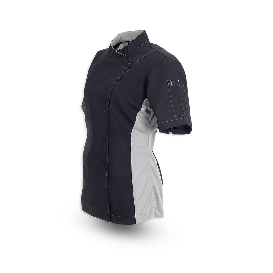 Crossover Collar Womens Mesh Chef Coat 2