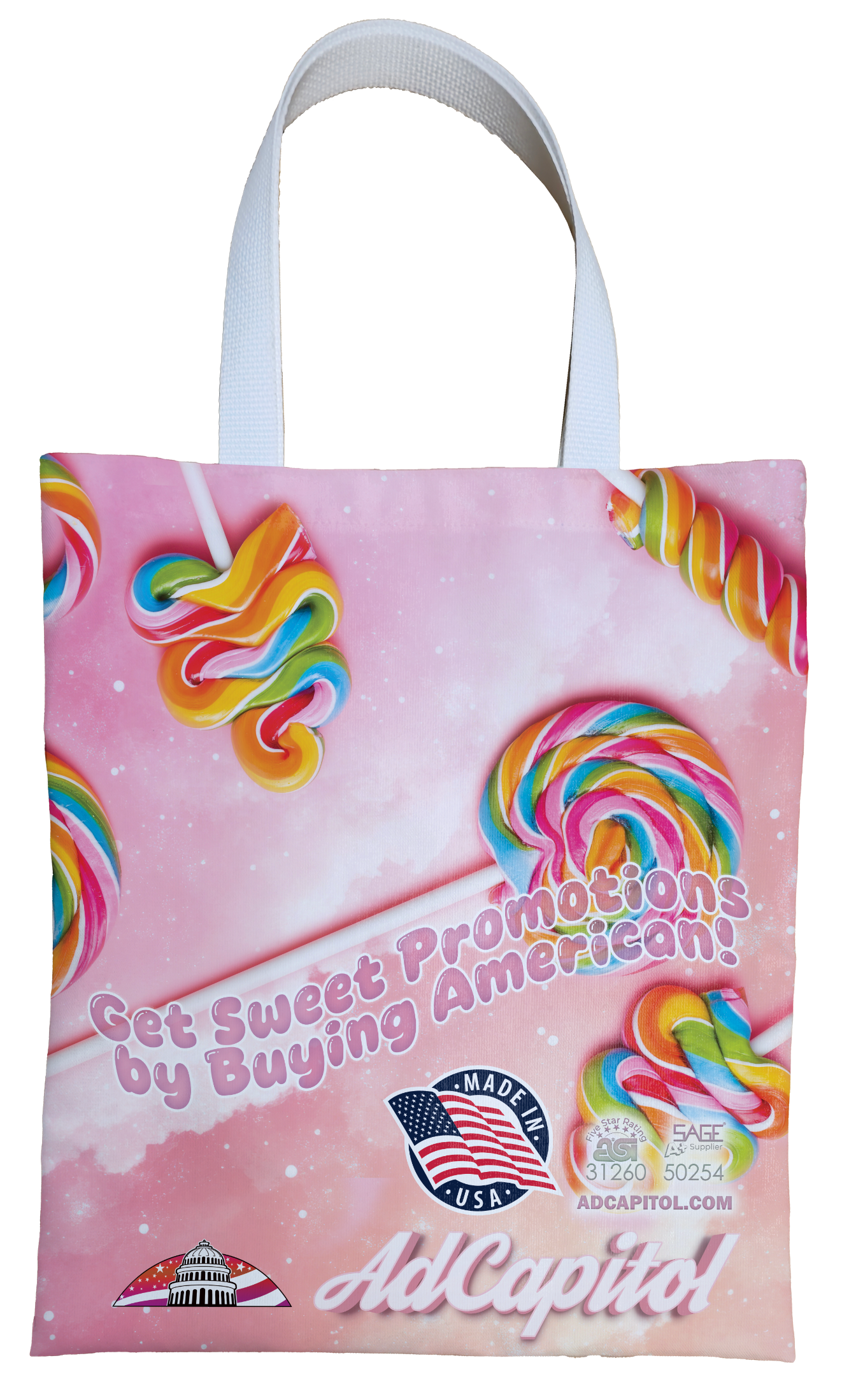 Sublimated Tote Bag, custom tote bag with logo imprint 2