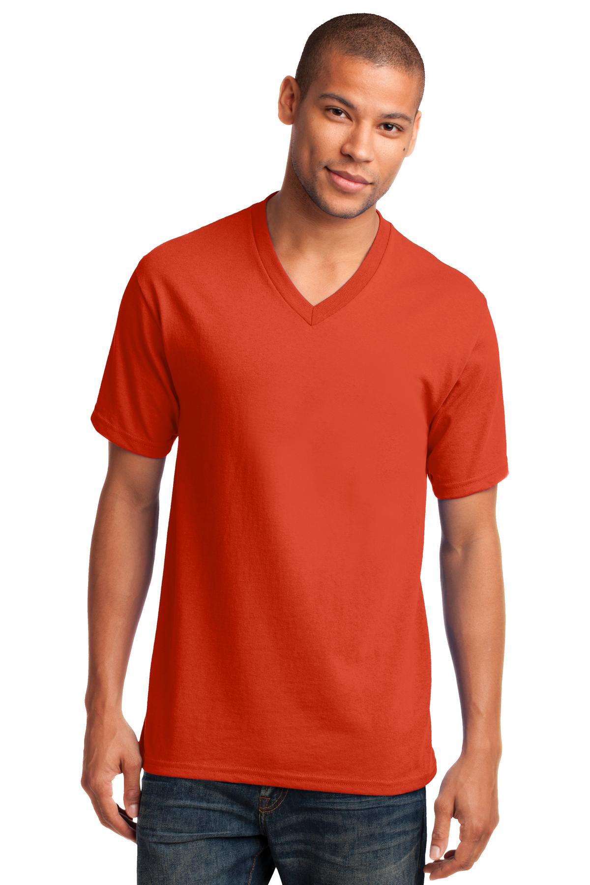 Port & Co Core Cotton V-Neck Tee. PC54V 123