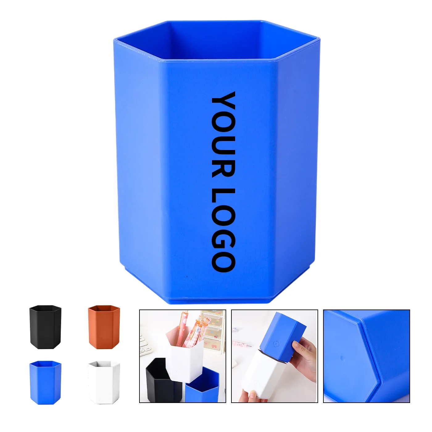 Pen Holder Plastic Desk 4