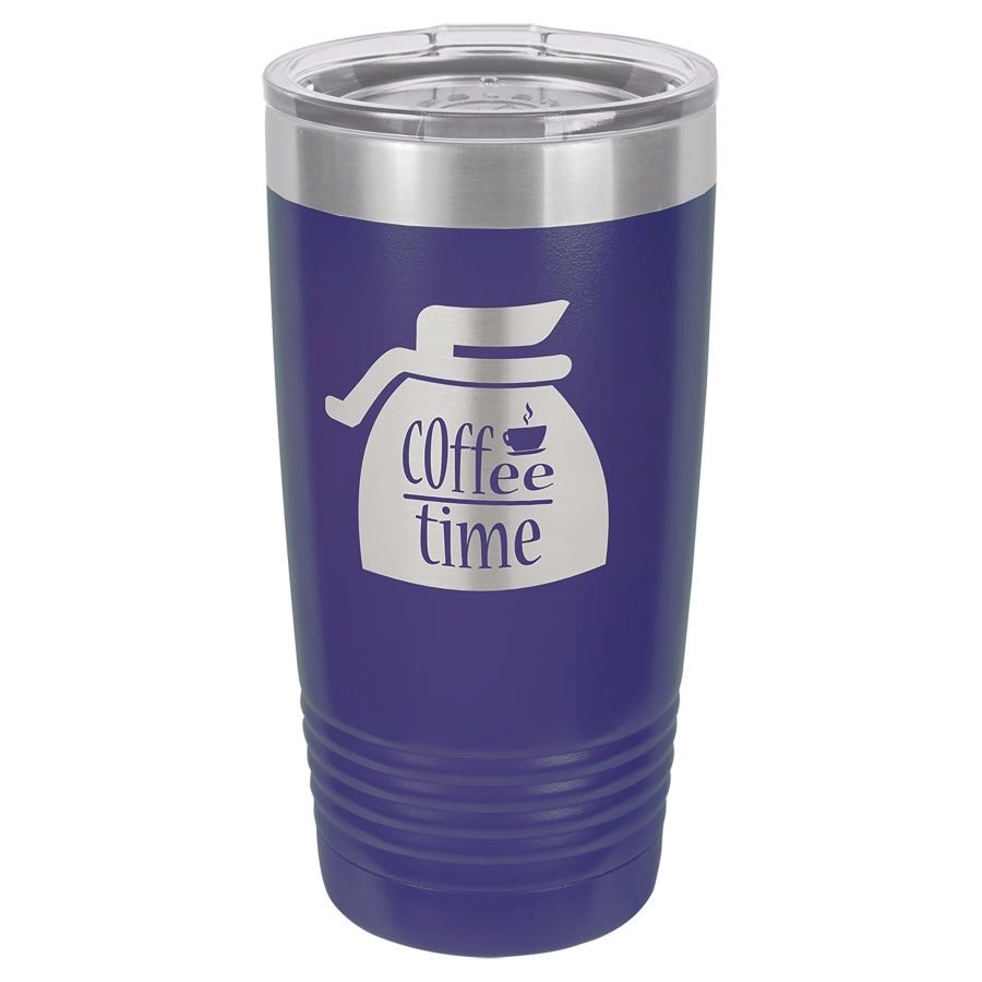 20 Oz. Maroon Red Vacuum Insulated Tumbler w/Clear Lid 16
