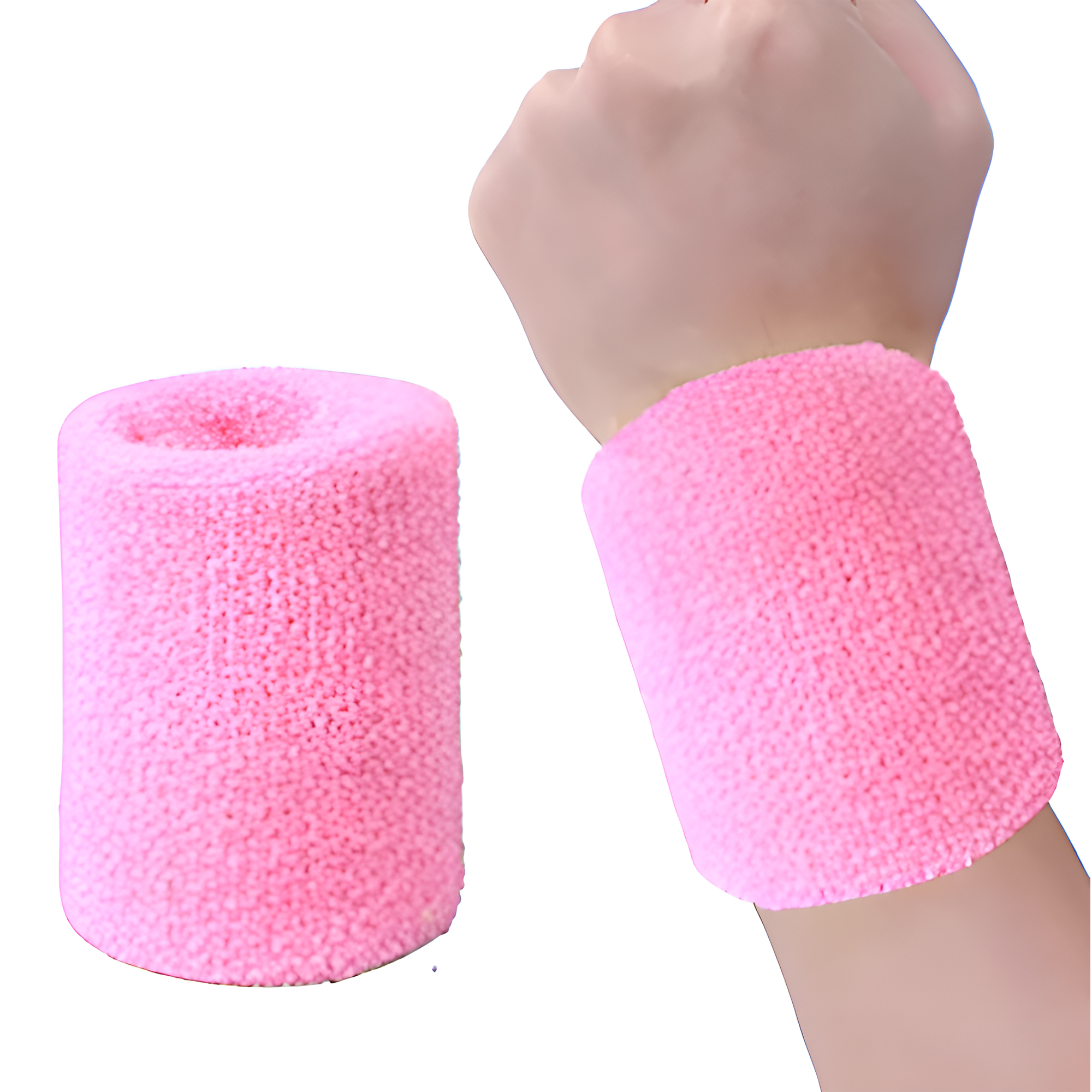 MOQ 50 PCS Comfortable Cotton Sports Wristband 4