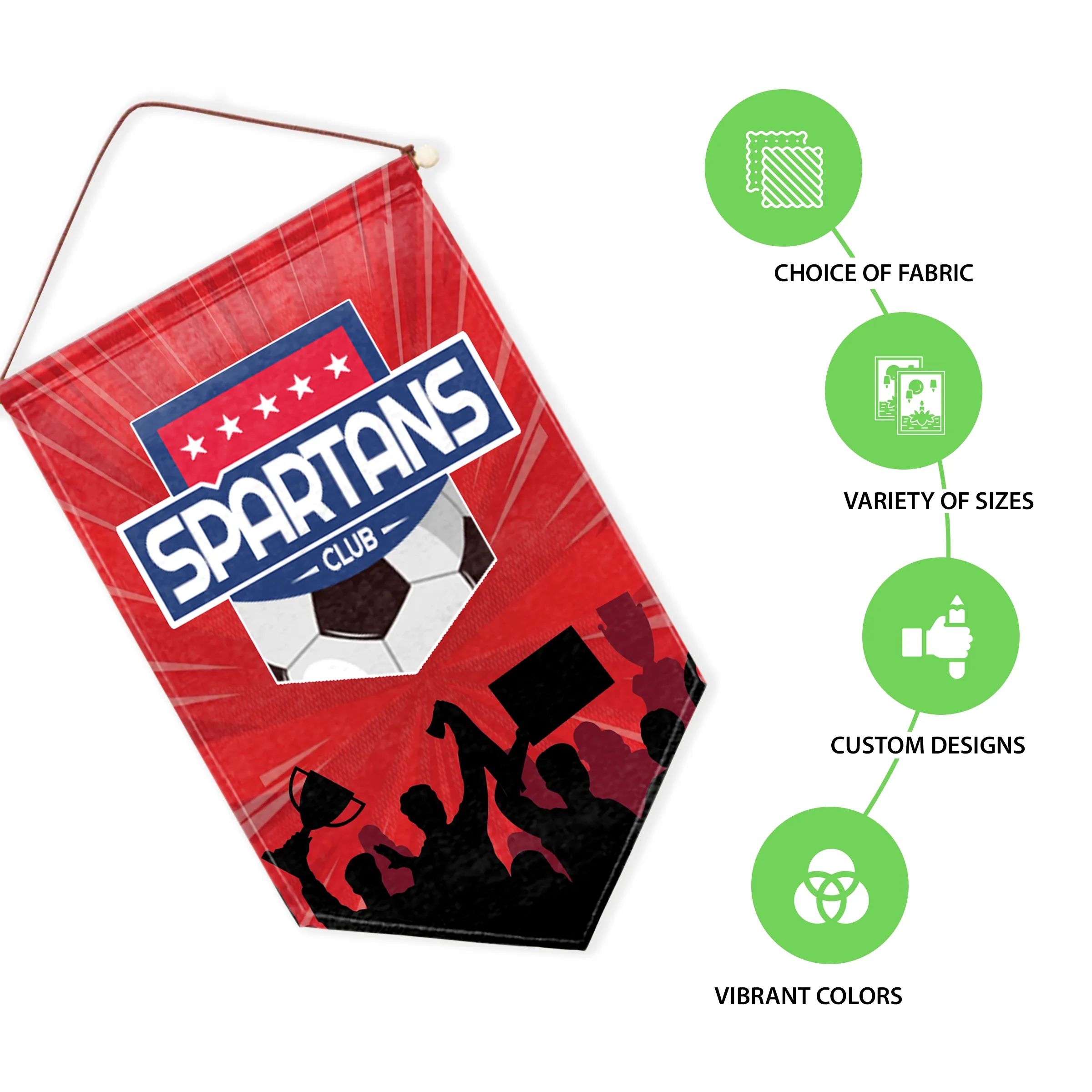 24"x36" Custom Felt Hanging  Banner 5