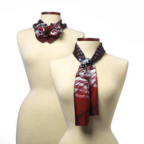 Liberty & Justice Patriotic Silk Scarf - 8"x45" 1