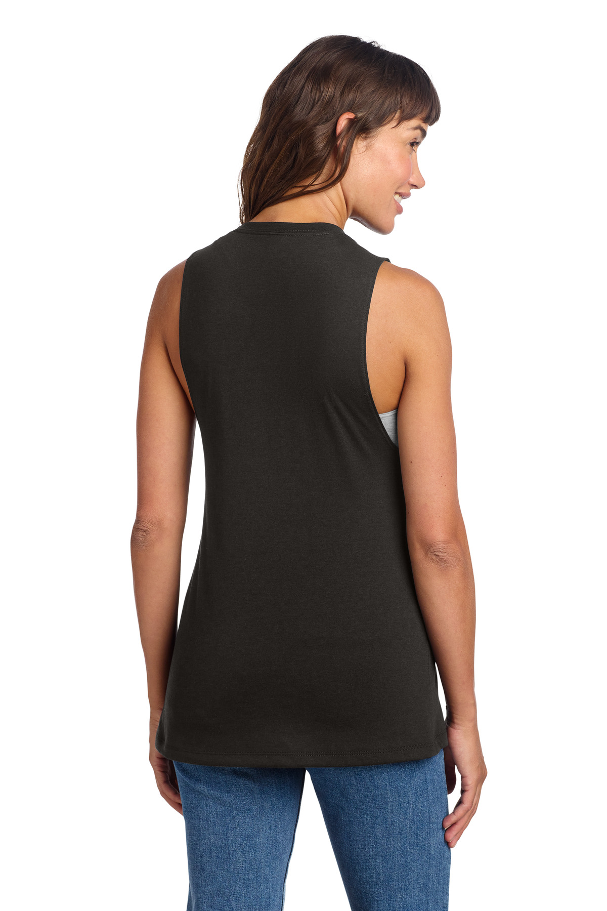 District Women's Perfect Tri Muscle Tank DT153 7