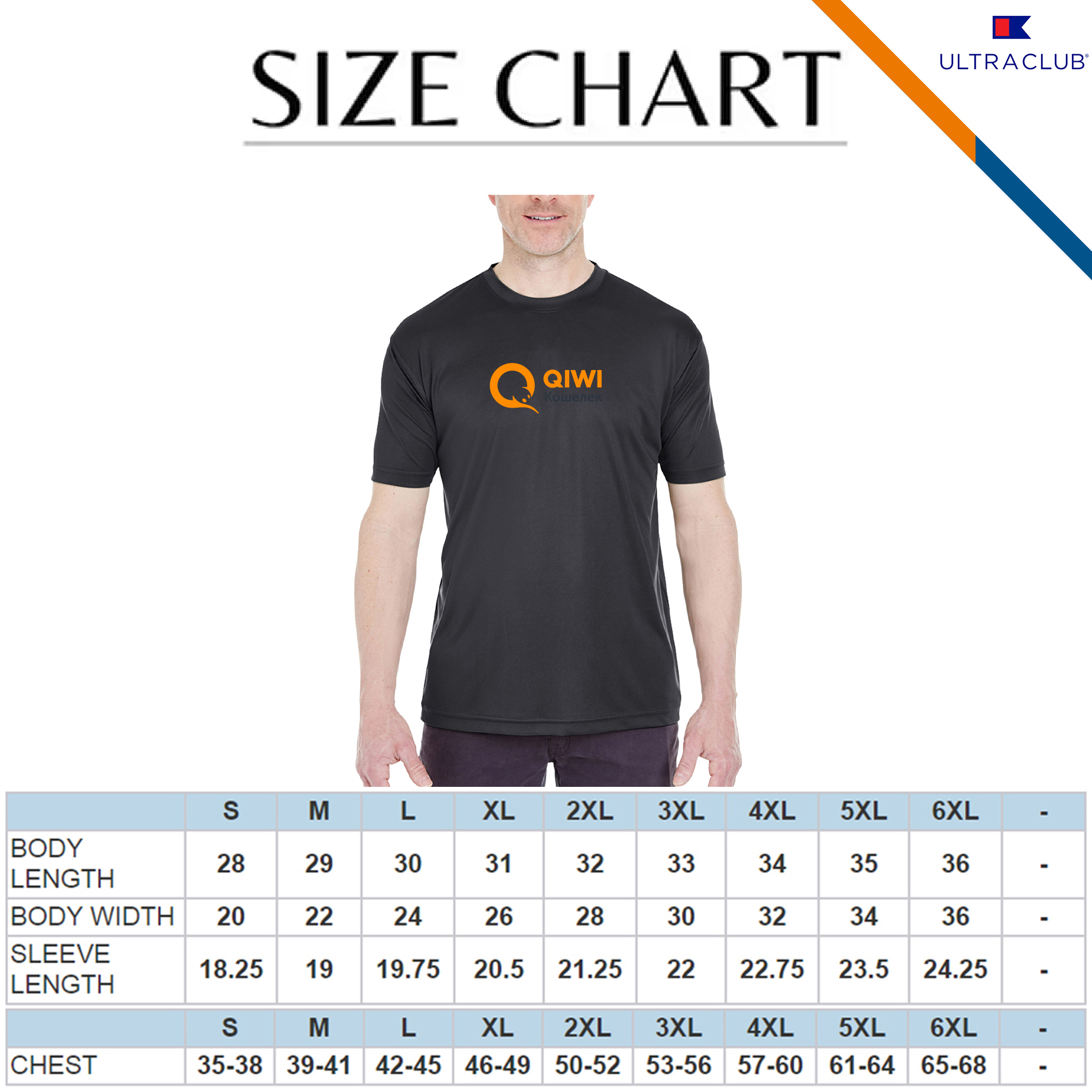 UltraClub® 4 oz Moisture-Wicking Sports T-Shirts 5