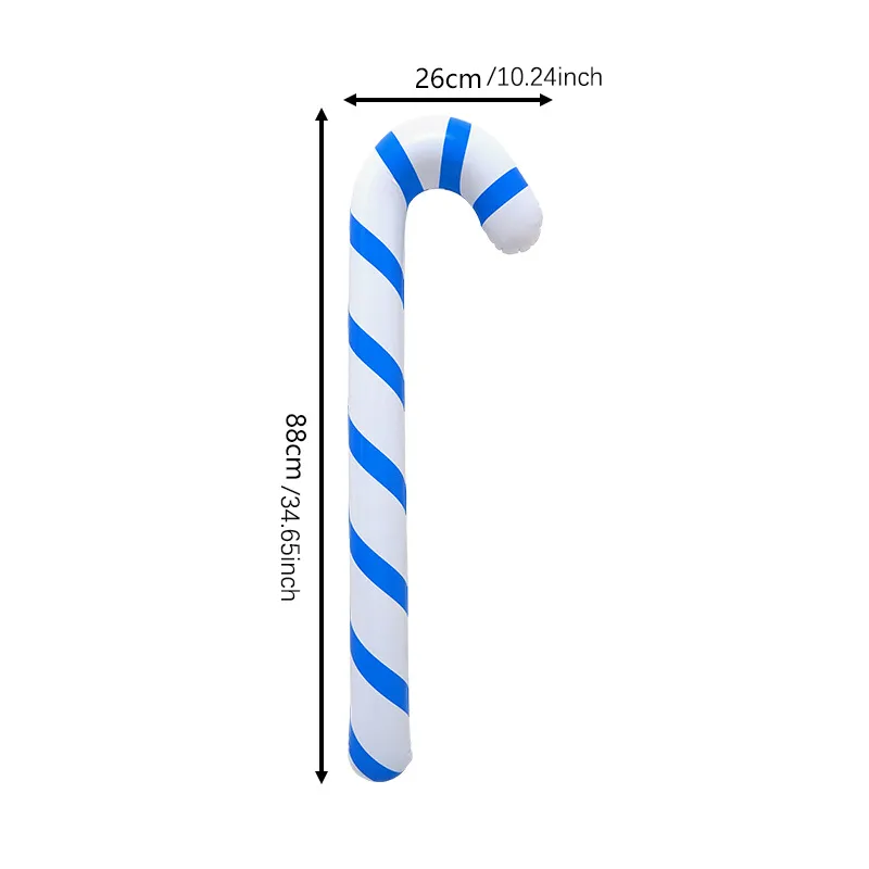 PVC Christmas Decoration Candy Cane 2