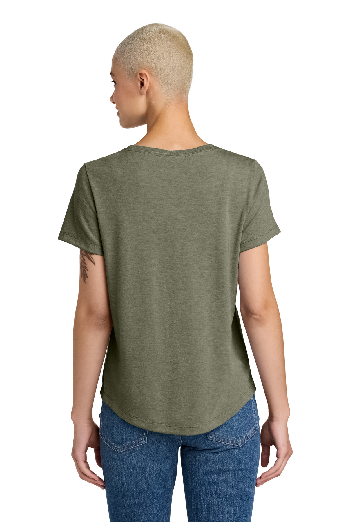 Allmade Women's Relaxed Tri-Blend Scoop Neck Tee AL2015 24