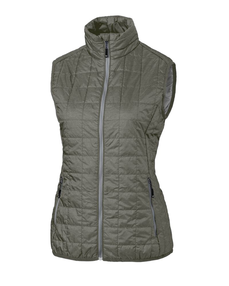 Cutter & Buck Rainier Recycled Insulated Puffer Womens Full Zip Vest 23