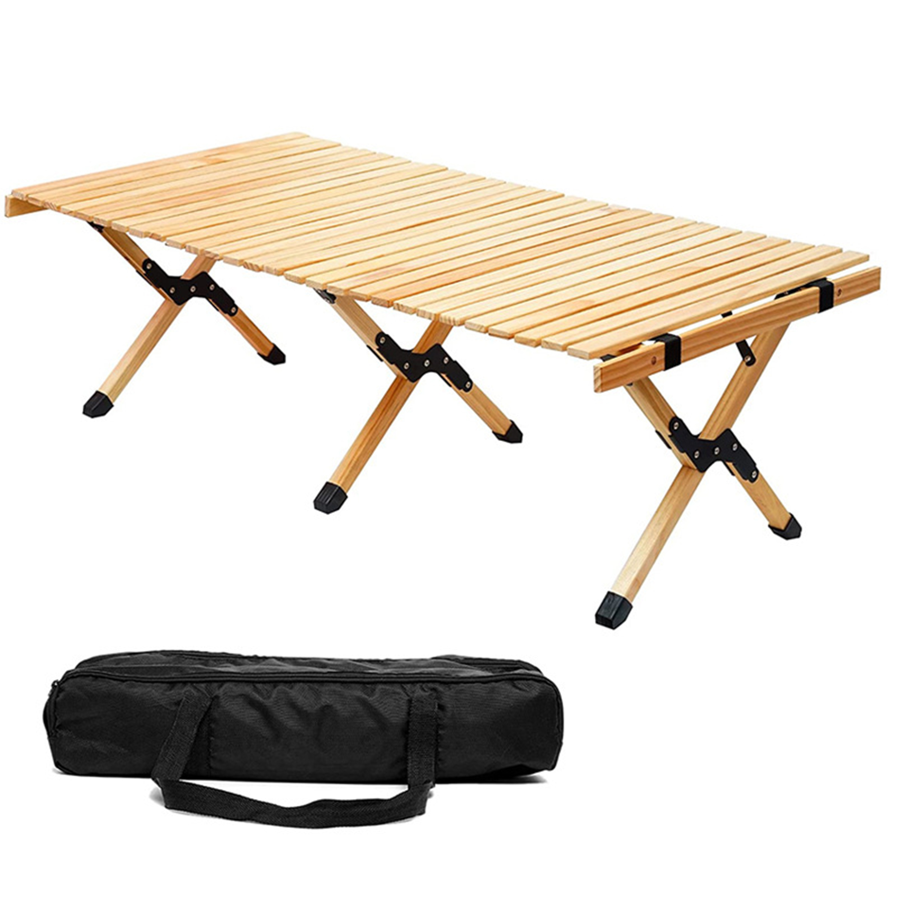Portable Folding Wooden Travel Camping Table 2