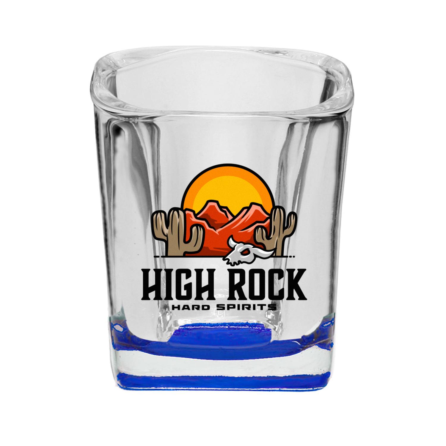2 oz. Rounded Square Shot Glass (Full Color Imprint) 7