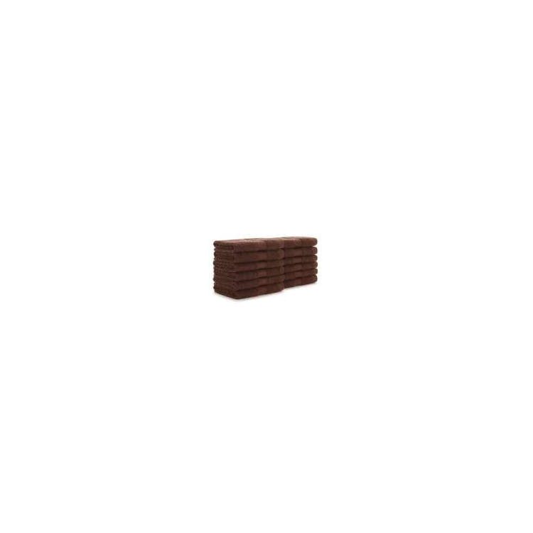 100% Cotton Washcloths - 12x12 Brown 2