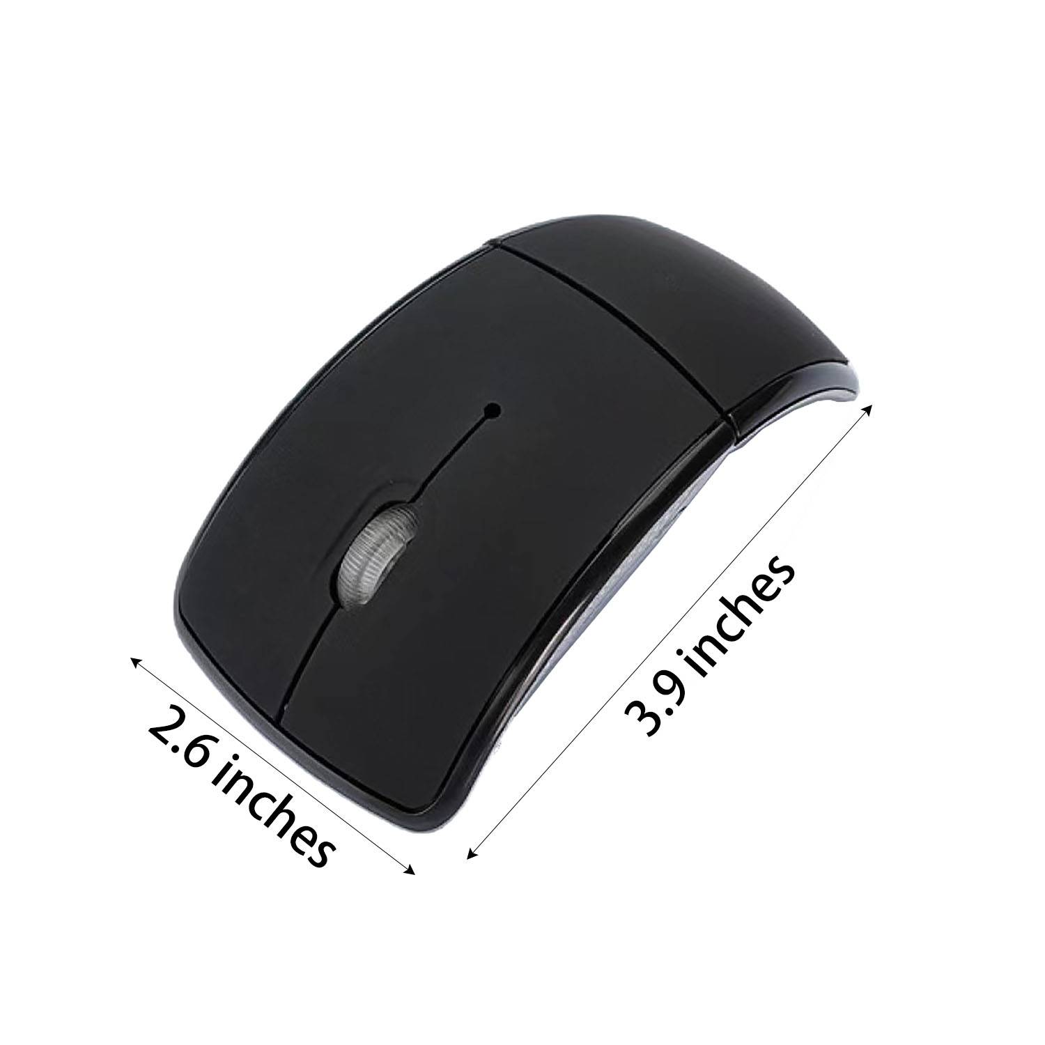 Wireless Folding Mouse USB 2.0 Receiver for PC Computer 1