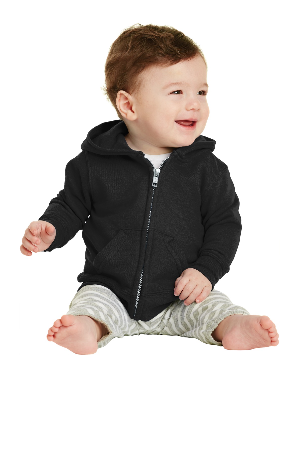 Port & Co Infant Core Fleece Full-Zip Hooded Sweatshirt. CAR78IZH 6