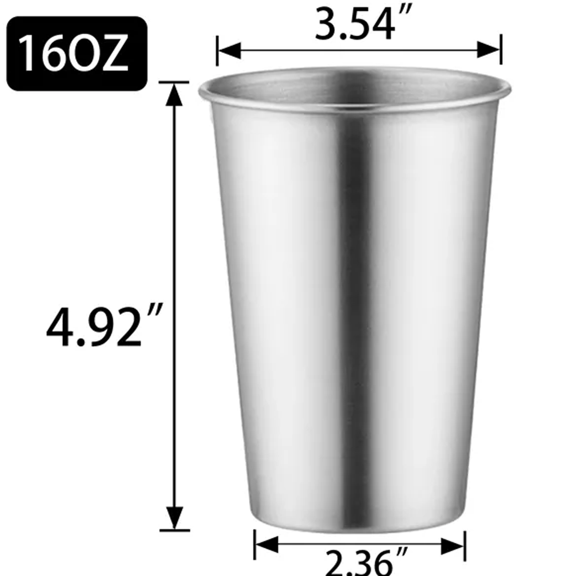 Stainless Steel Beer Cup 17oz SUS304 2