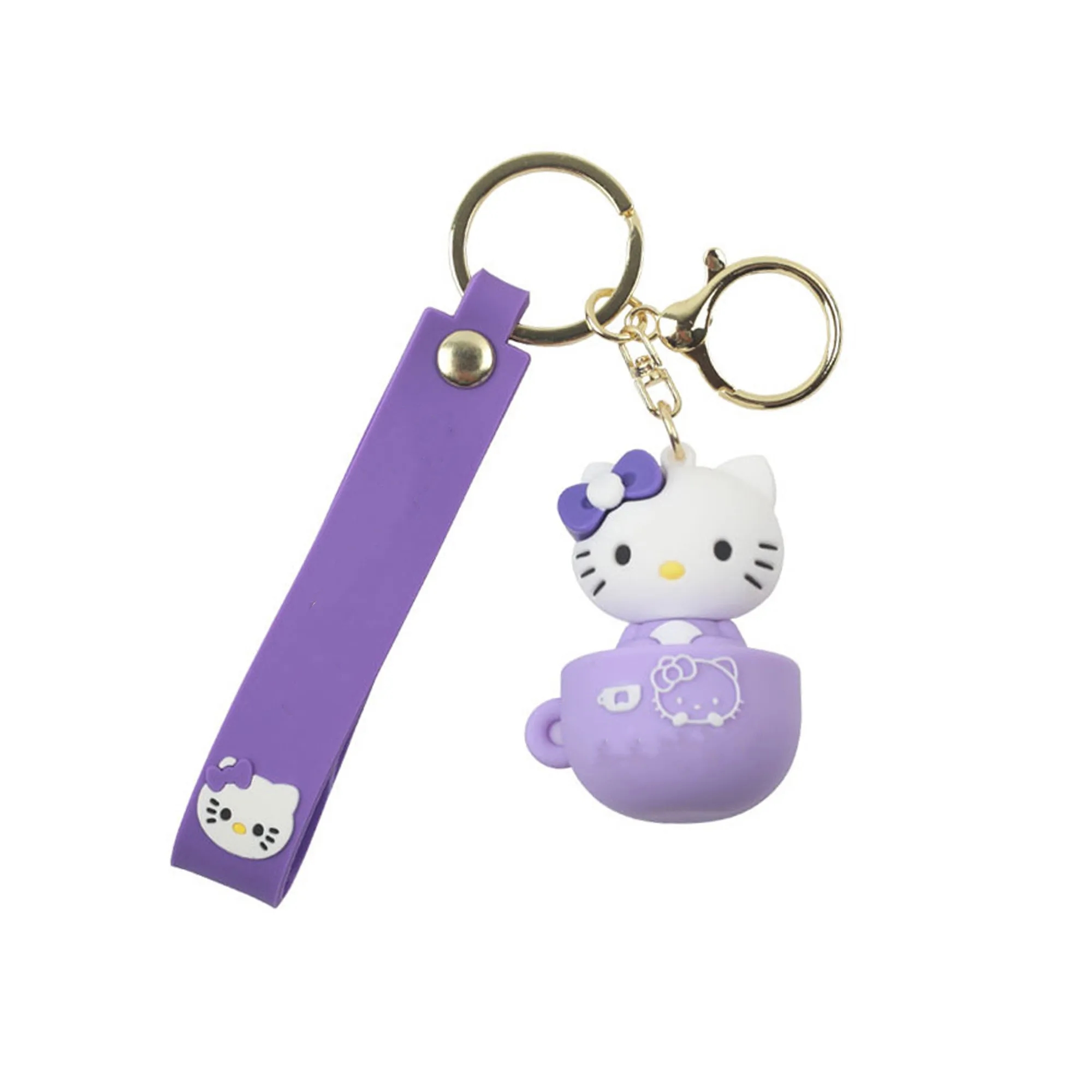 Adorable Cartoon Kitten-Shaped Keychain Pendant Ornament 4