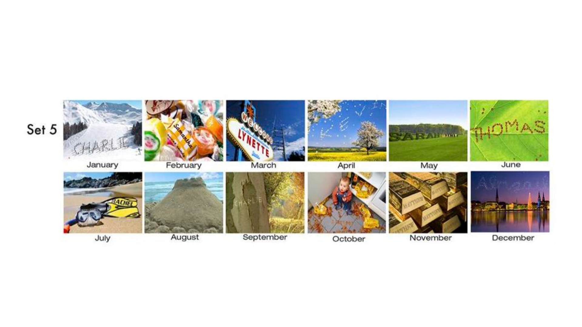 "In-the-Image" Personalized Tent Desk Calendar 18