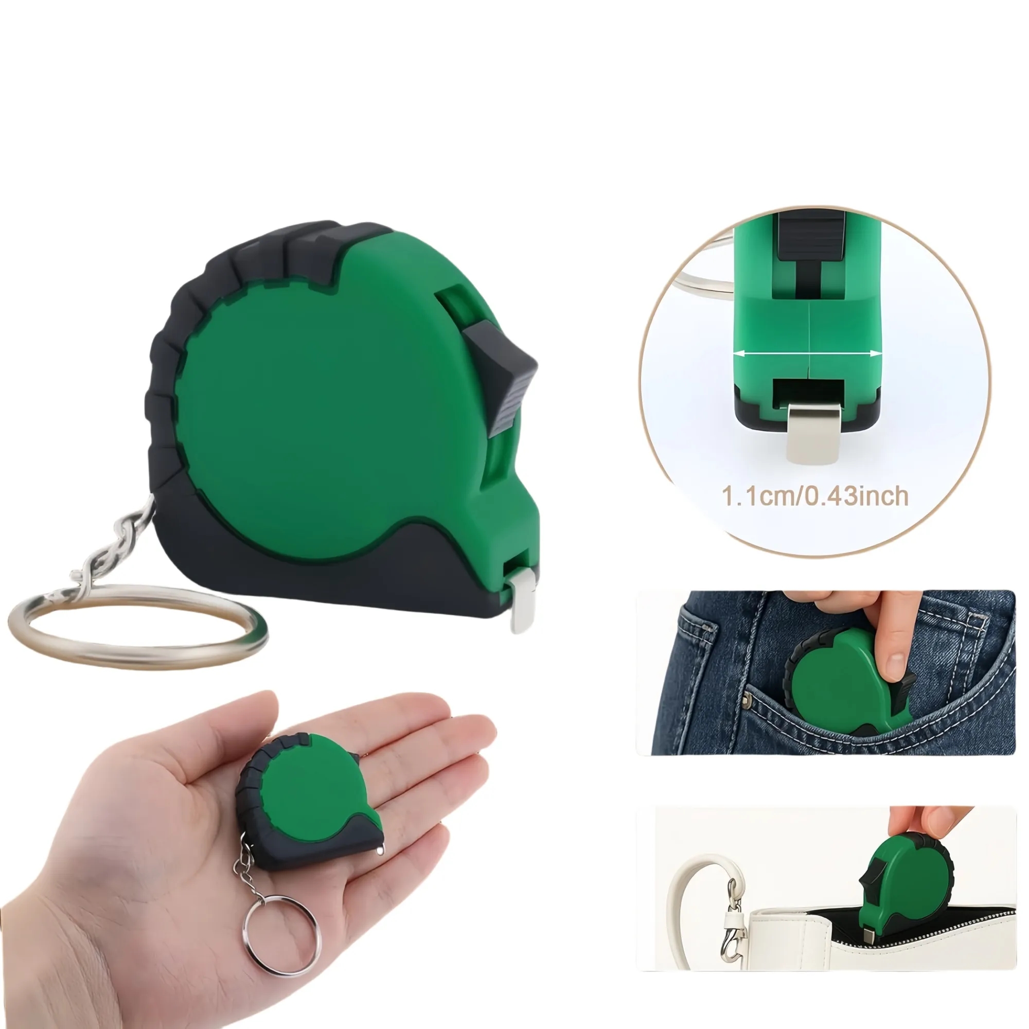 Small Tape Measure Keychain Set 5