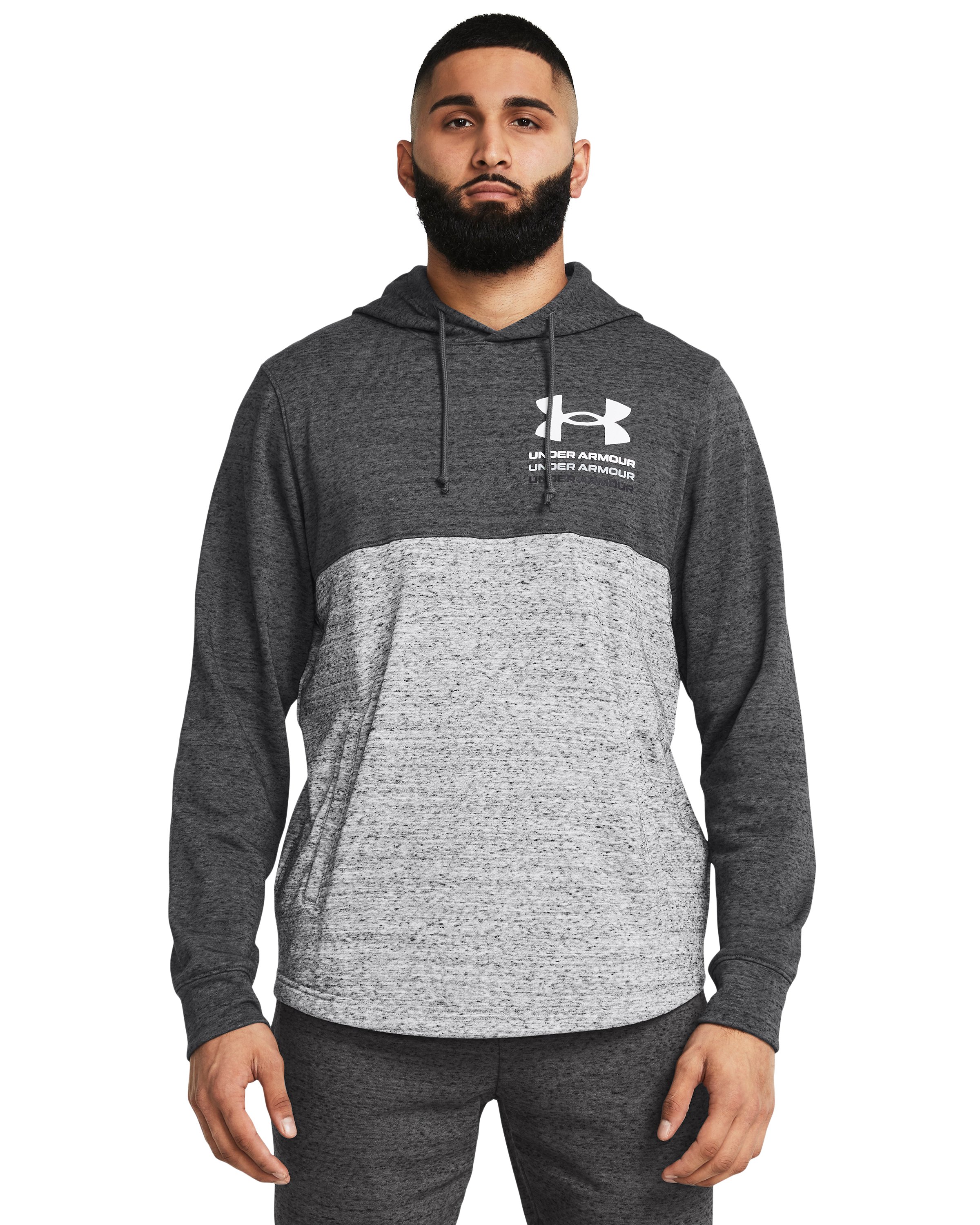 UA Rival Terry Colorblock Men's Hoodie 4
