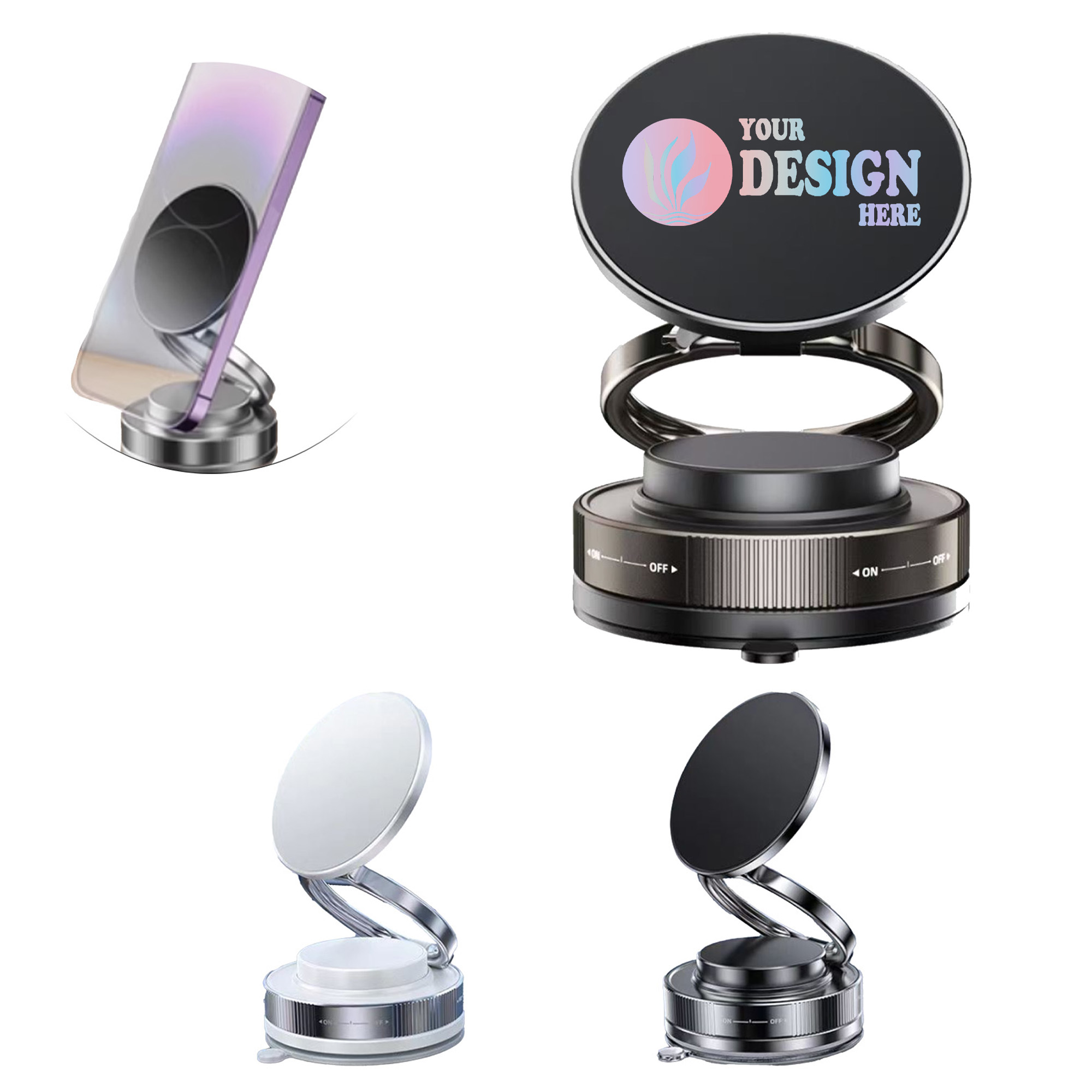 Vaccum Magnetic Foldable Phone Stand 2