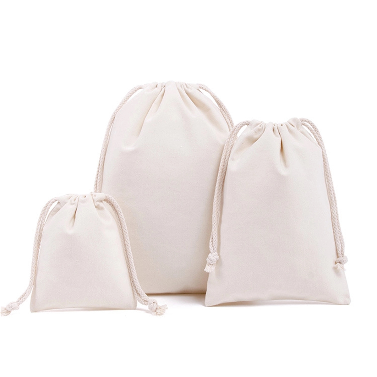 Durable Cotton Drawstring Bag 1