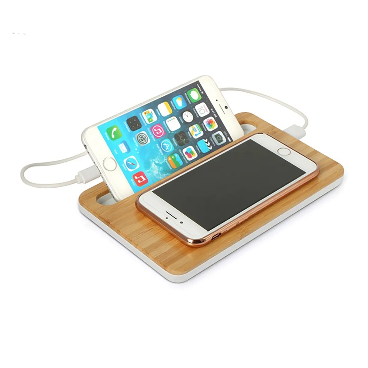 2 in 1 Desktop 10W Wireless Charger Phone Stand Holder 5