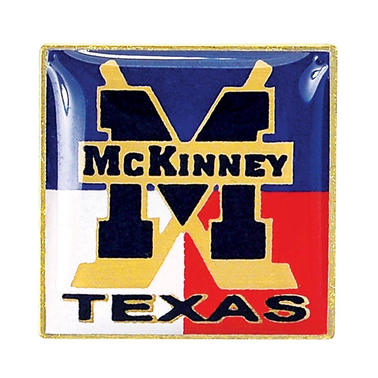 Express Vibraprint 1 1/4" Square Lapel Pin 1