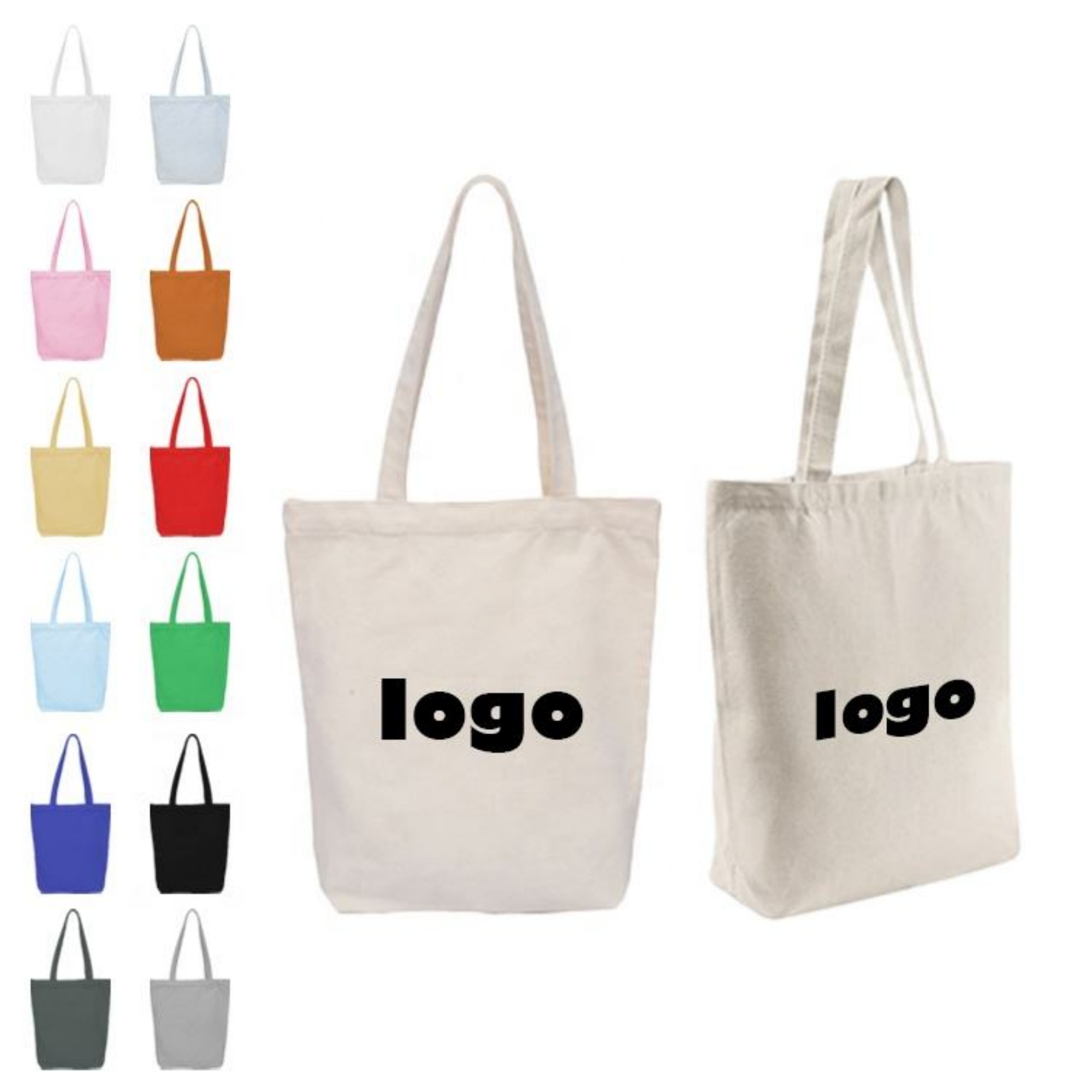 Quality Cotton Natural Economy Tote Bag, custom tote bag with logo imprint 2