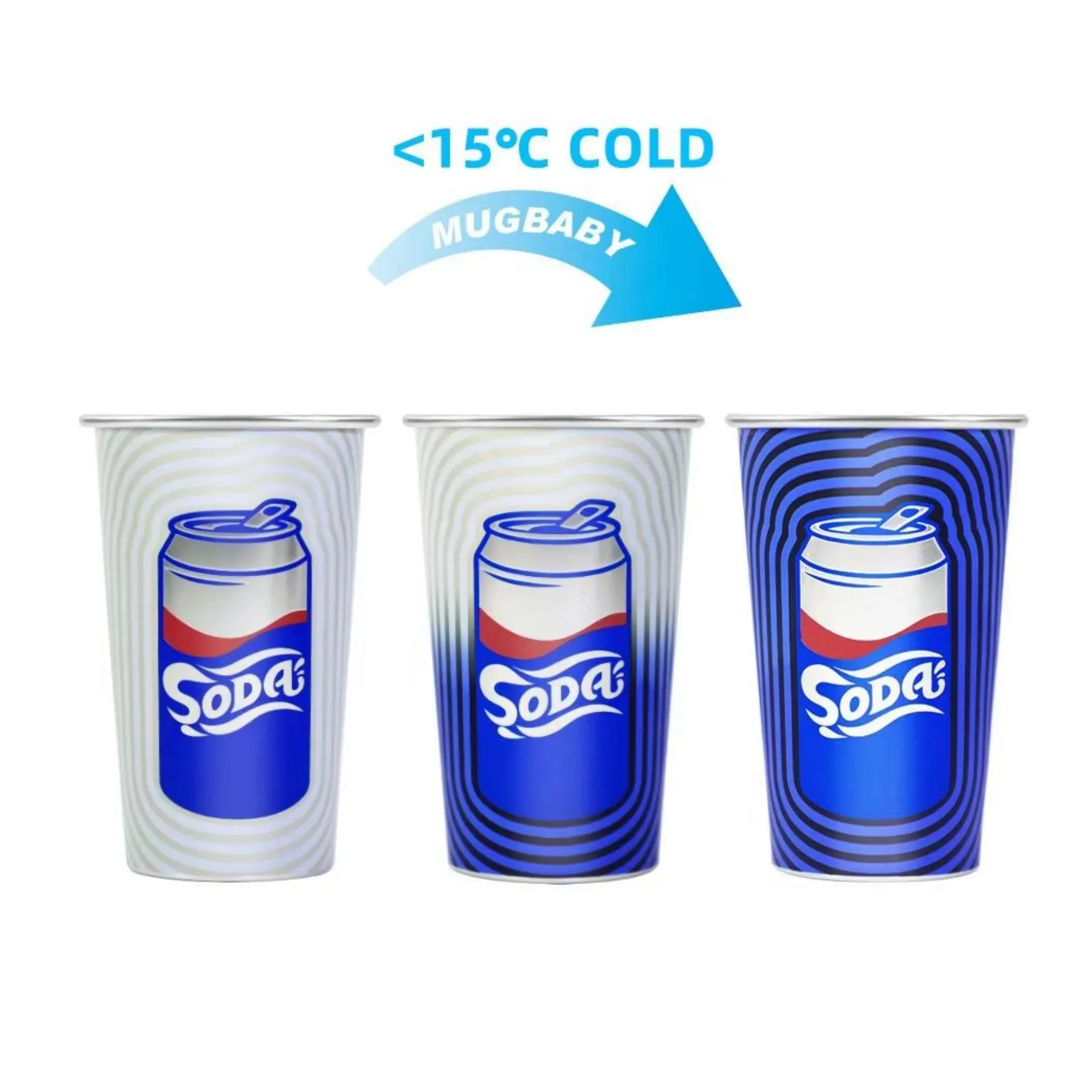 15oz Full Color Changing Stadium Aluminum Cold-drink Cups 9