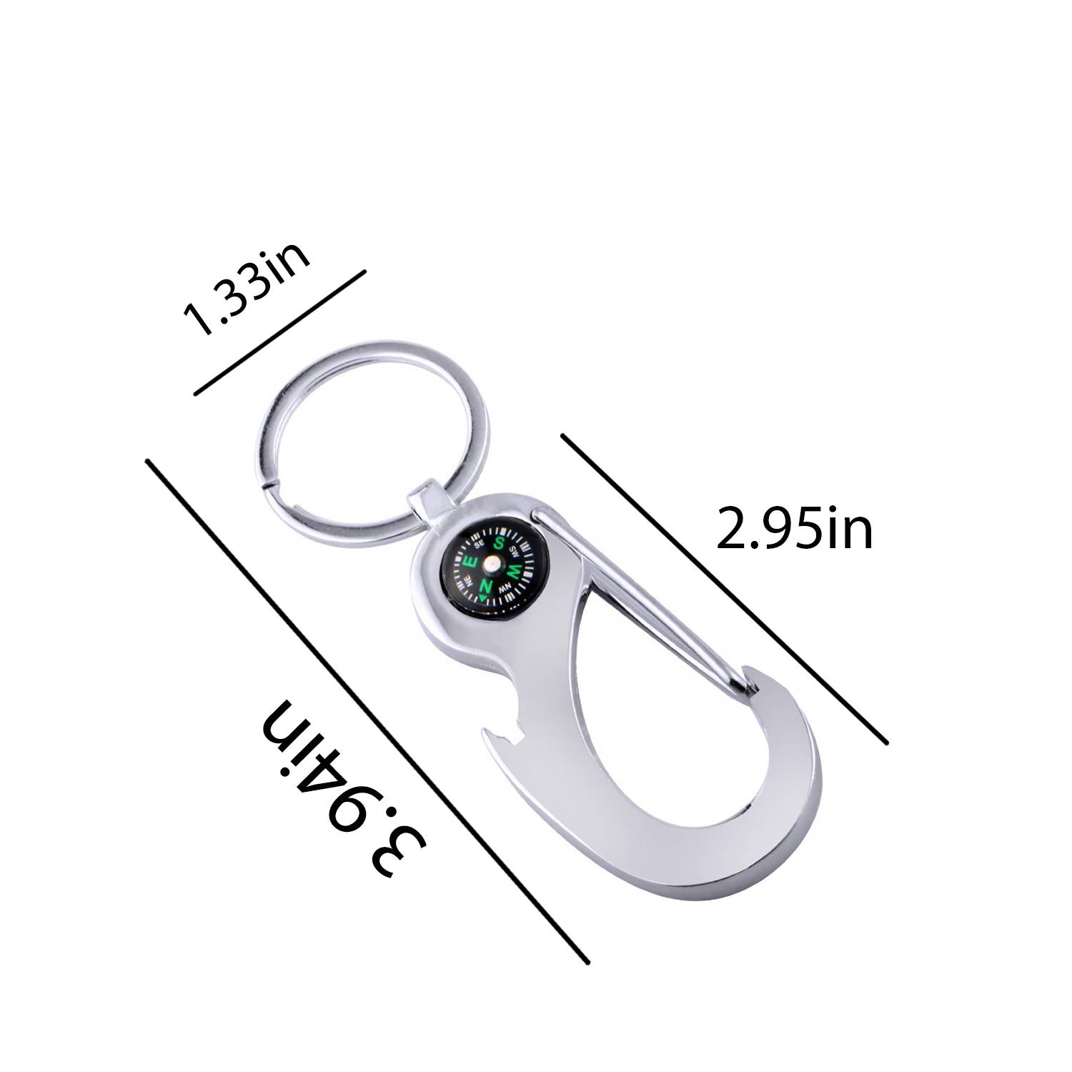 Multifunction Compass Key Chains Bottle Opener 2