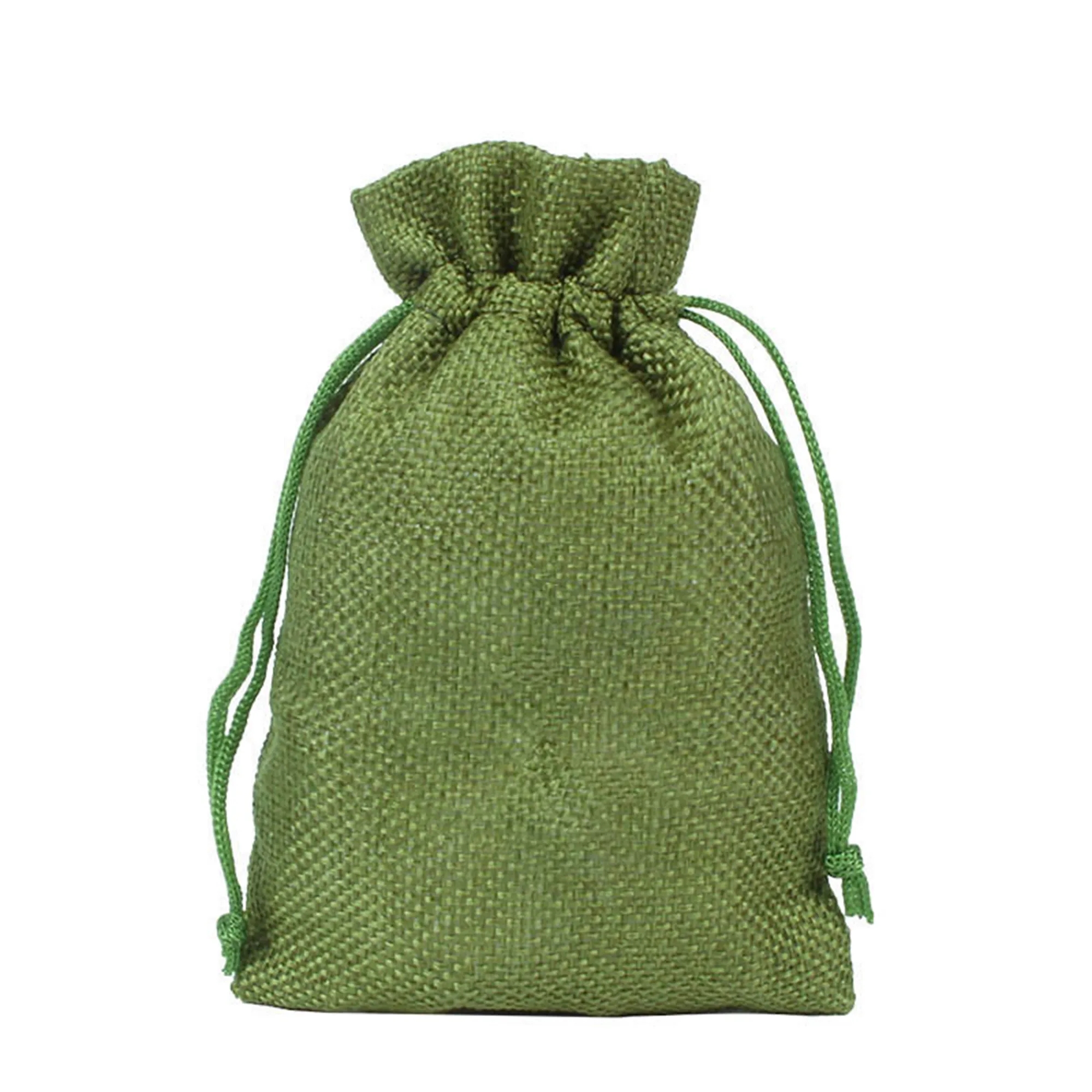 Burlap Drawstring Gift Bags 5