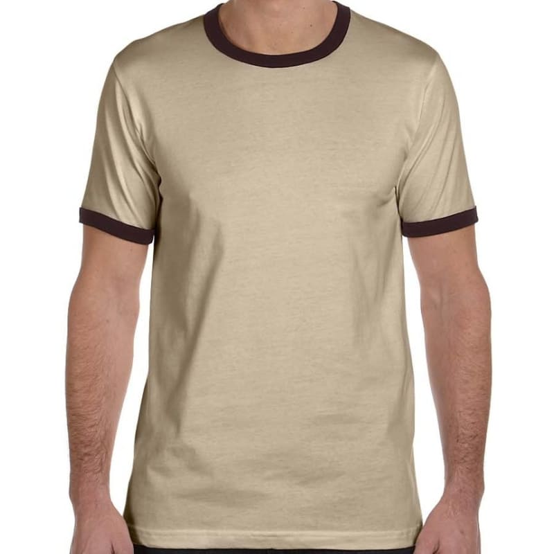 Bella Mens Jersey Short-Sleeve Ringer T-Shirt 2