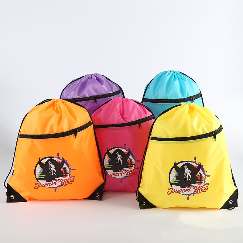 Drawstring Bag with Zipper 6