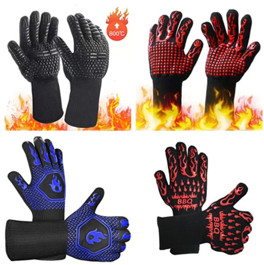 BBQ Grill Oven Gloves 3