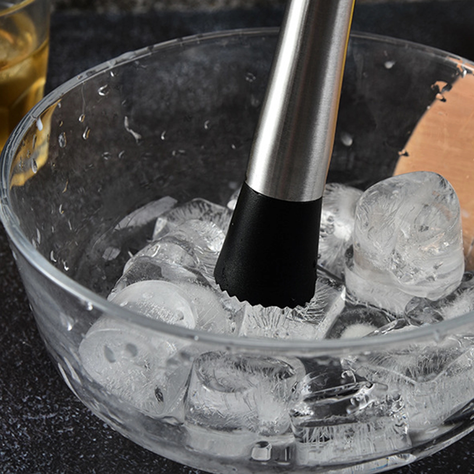10" Stainless Steel Cocktail Muddler 3