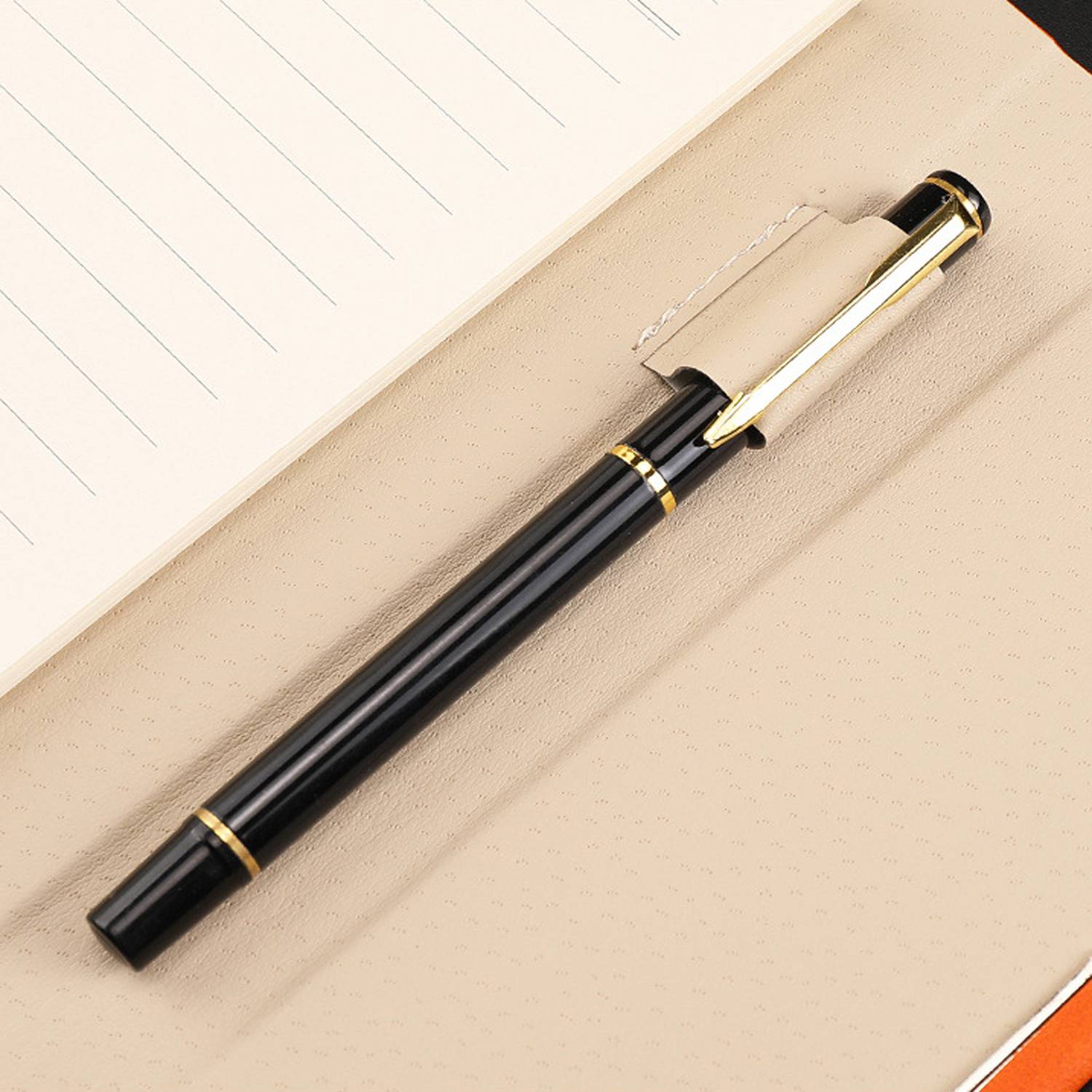 A5 PU Leather Loose Leaf Magnetic Notebook w/ Card Slots 6