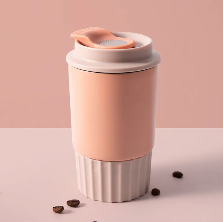 12oz Stainless Steel Coffee Cup with Lid 4