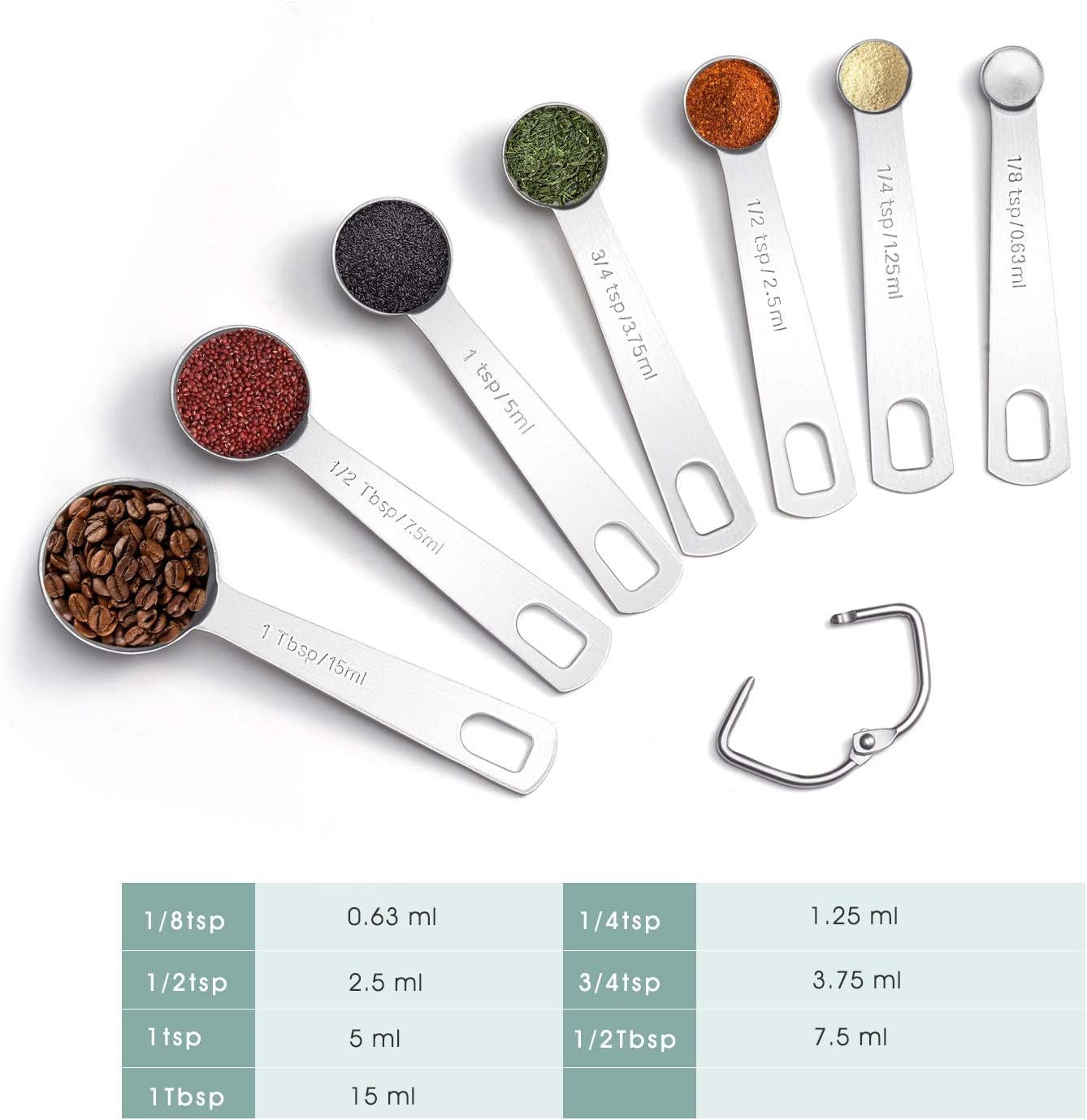 18/8 Stainless Steel Measuring Spoons 2