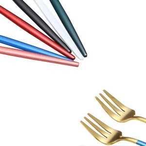 5.27 Inch Dual Color Silver Fork 11