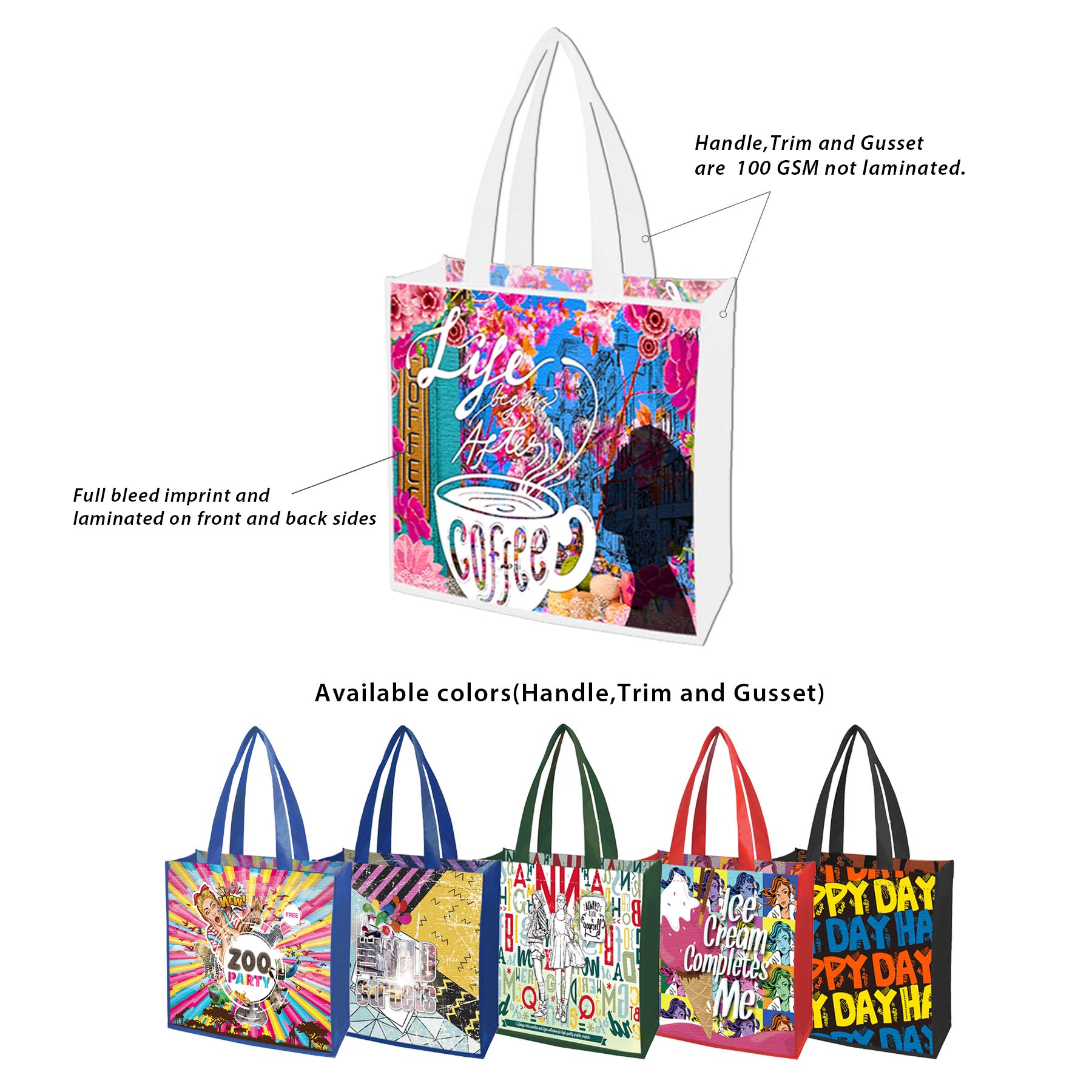 Free Shipping 12 x 13 Small Quantity Custom Laminated Bag 4