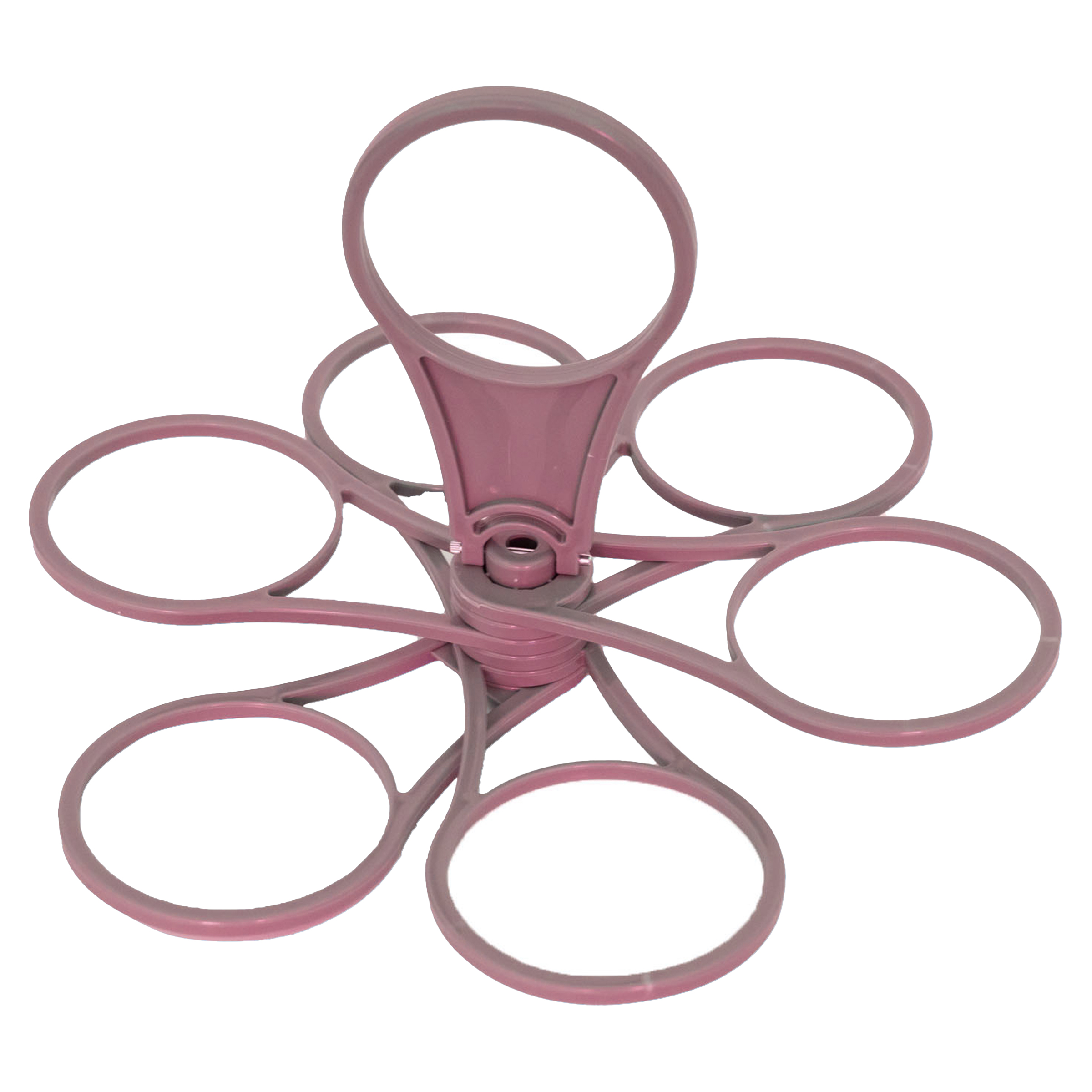 Polypropylene Foldable 6-Cup Wine Glass Rotating Bracket Cup Clamp 9