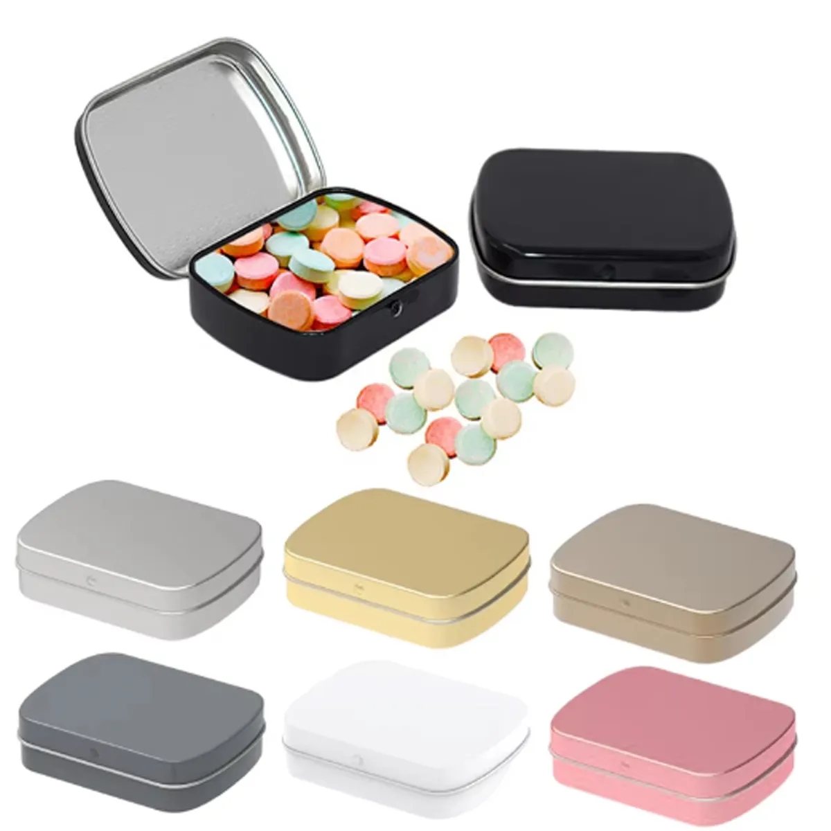 Small Portable Metal Mini Rectangular Box 3