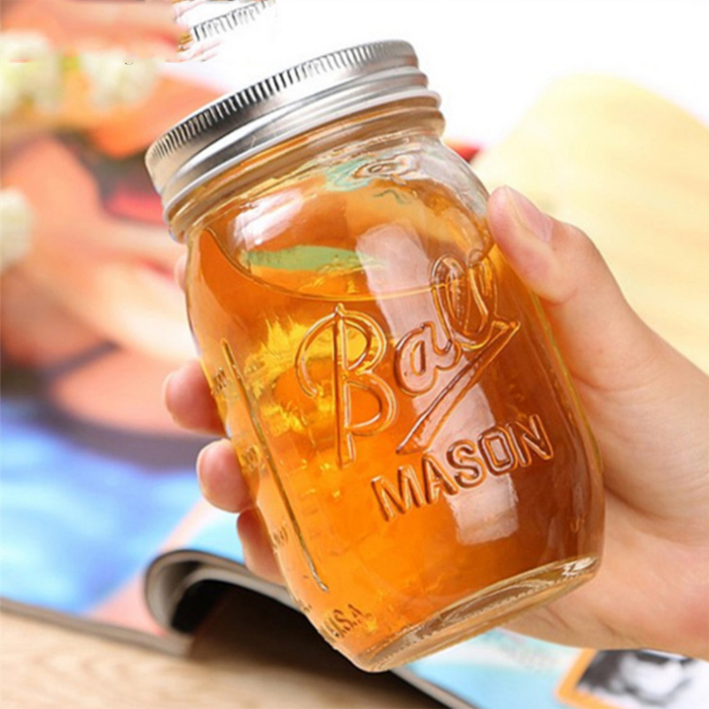 16 Oz. Mason Jason Clear Glass Jar 2
