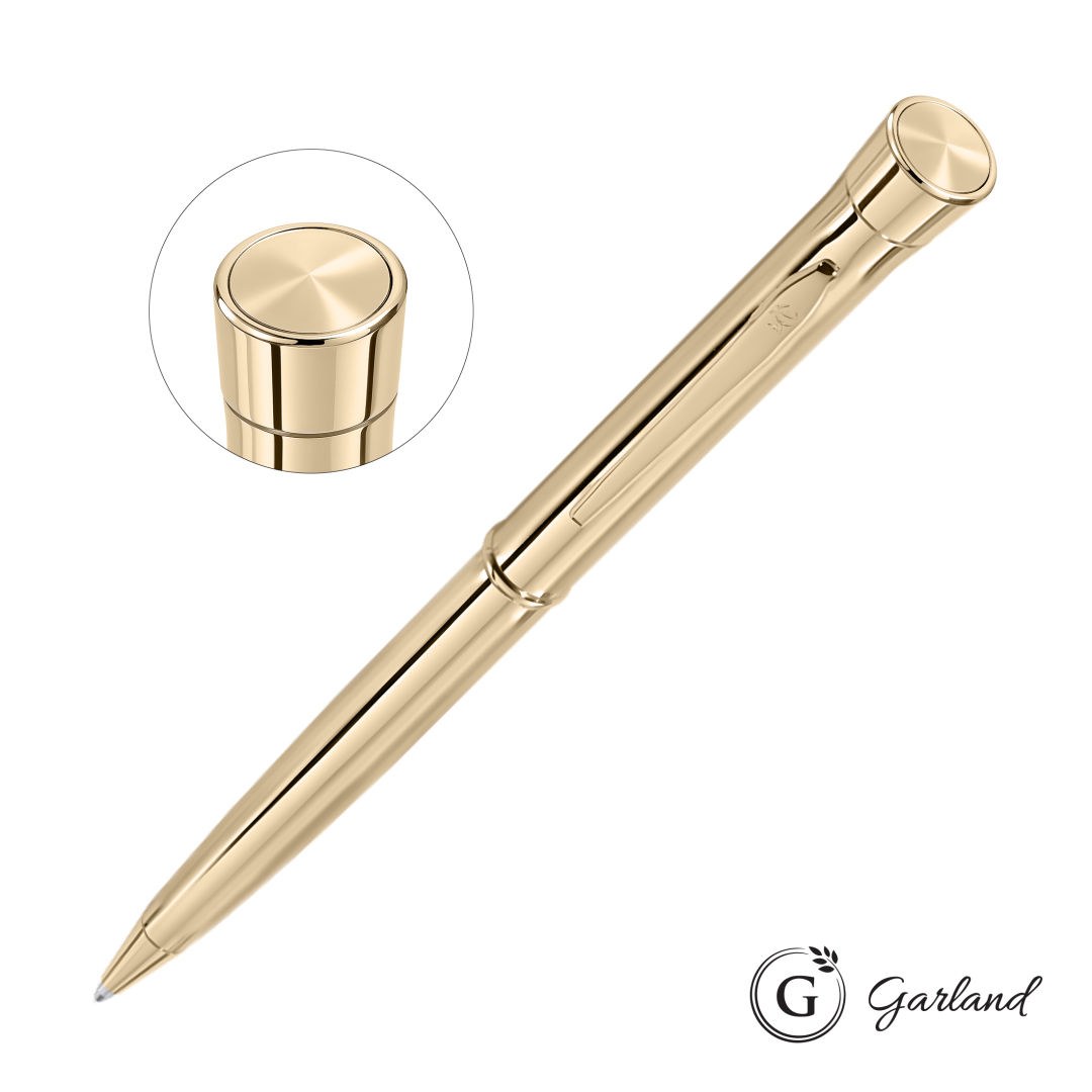 Garland® Signature Custom Emblem Twist Ballpoint Pen - Gold 4