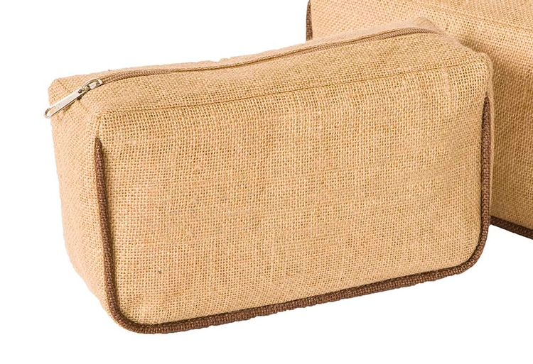 Maui Jute/Burlap Accessory Bag 3