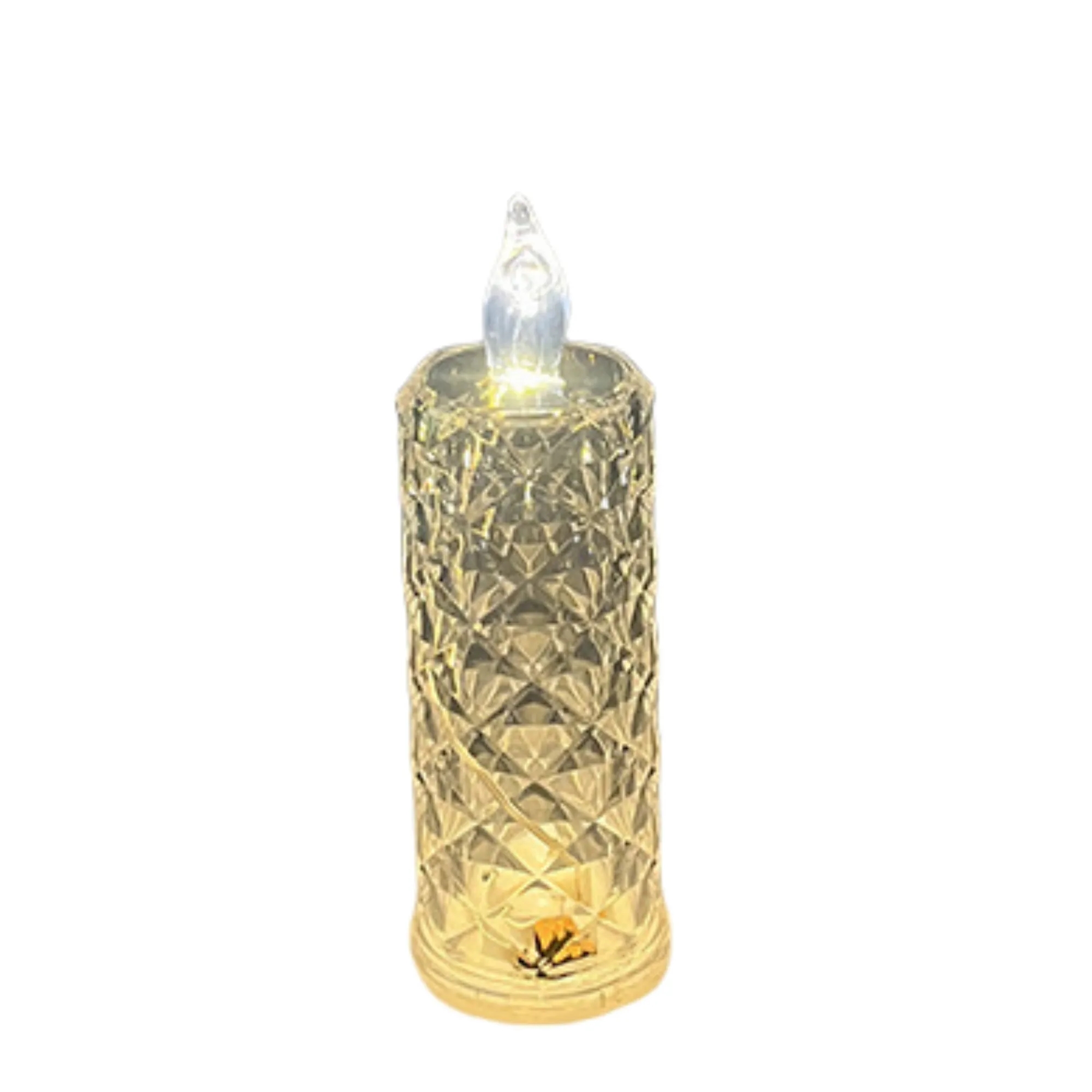 Rose Pattern Refracting Halo Projection LED Candle Light 6
