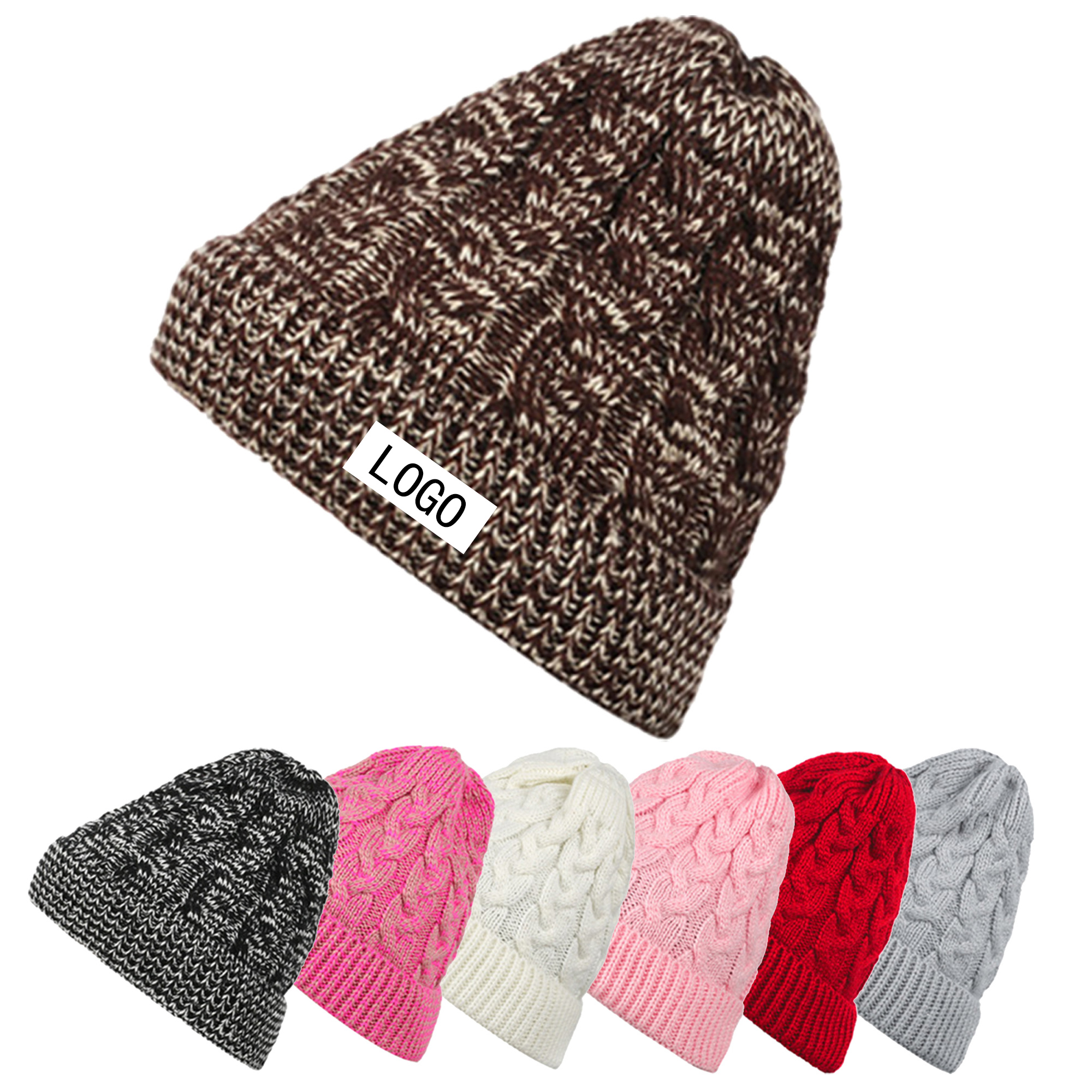 Knit Twist Fashion Warm Chunky Hat 2