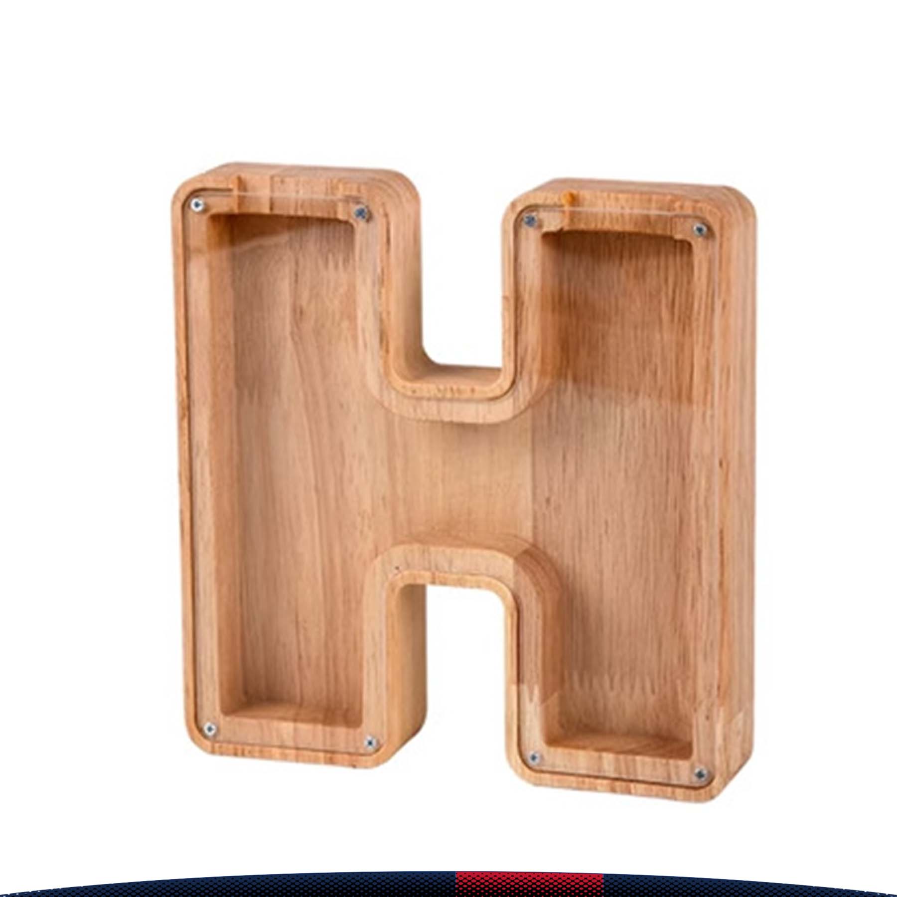 Wooden Letter Money Jar 7