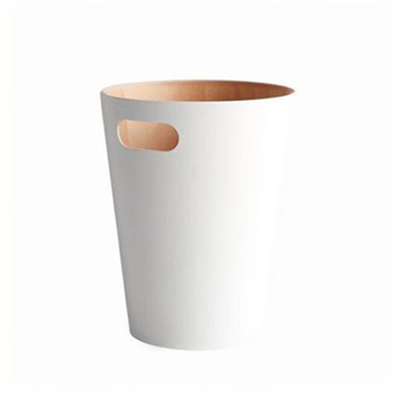 Simple Wooden Uncovered Trash Can for Home Living Room 5