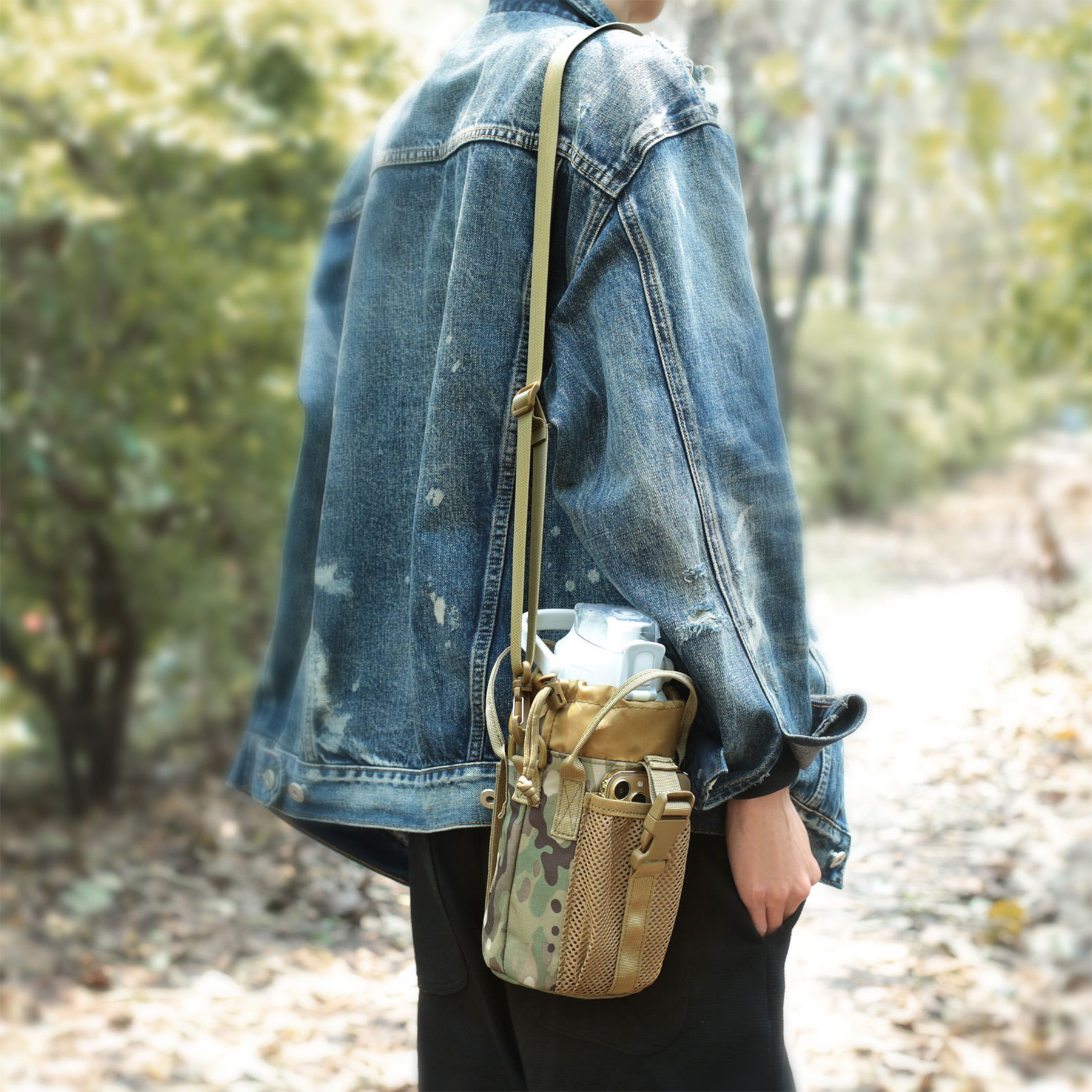 Nylon Large capacity diagonal span insulated water bag 5